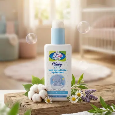 Baby Rissil Med - Lait de toilette hydratant (حليب مرطب للأطفال).