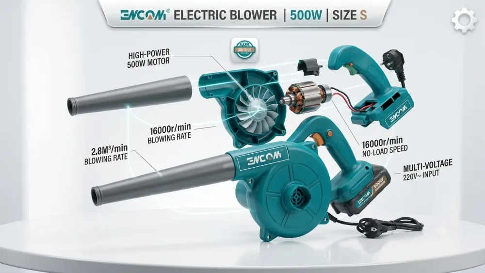 منفاخ هواء كهربائي (Electric Blower) حجم (S) بقدرة 500 واط.