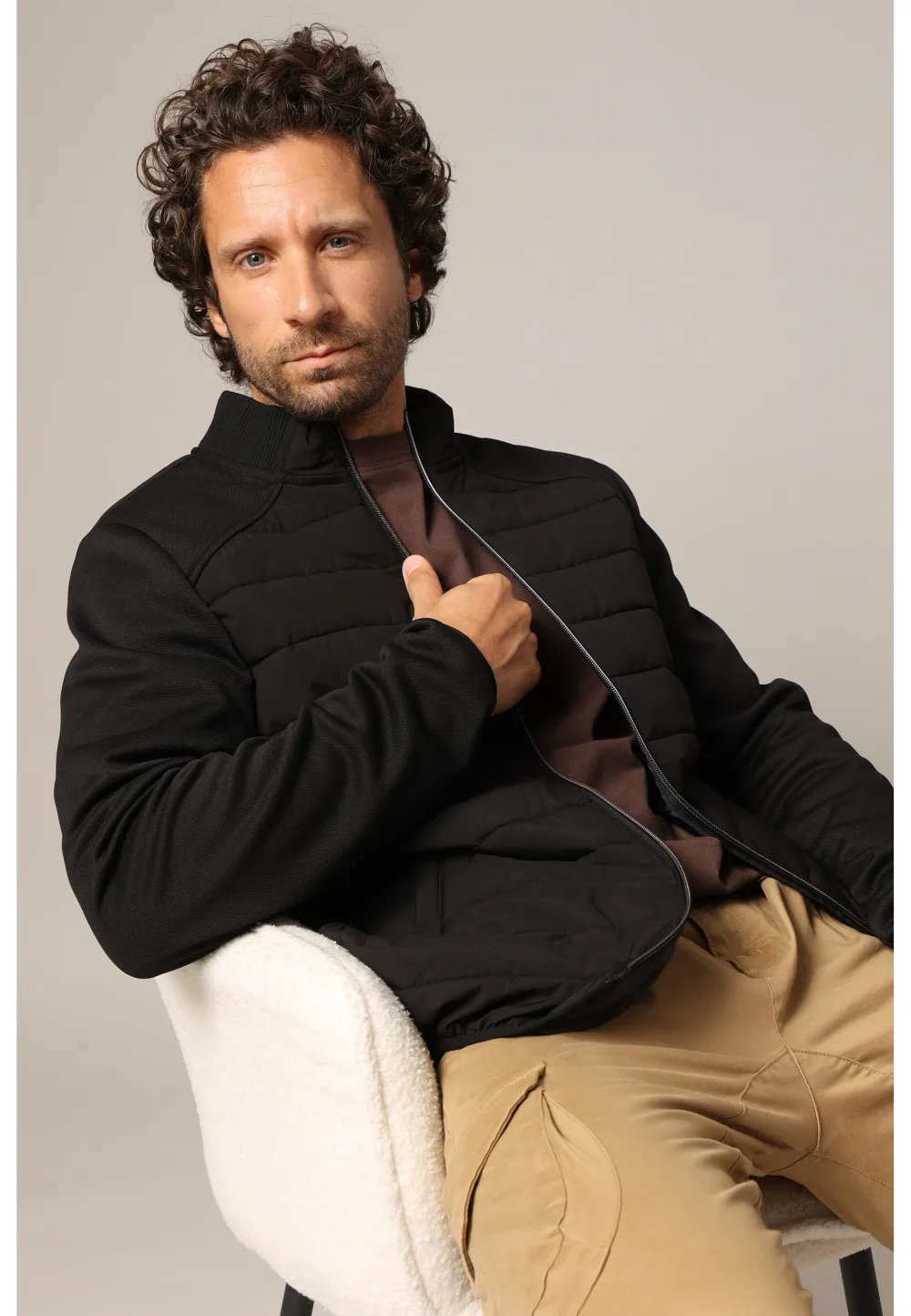 SWEAT-SHIRT MATELASSÉ