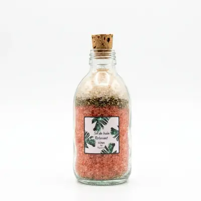 Sel de bain senteur rose
