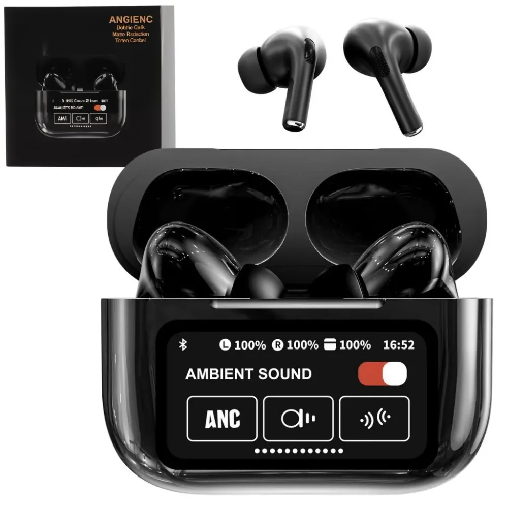 Écouteurs AIRBUDS avec Réduction de Bruit ANC/ENC – سماعات بعزل الصوت الخارجي