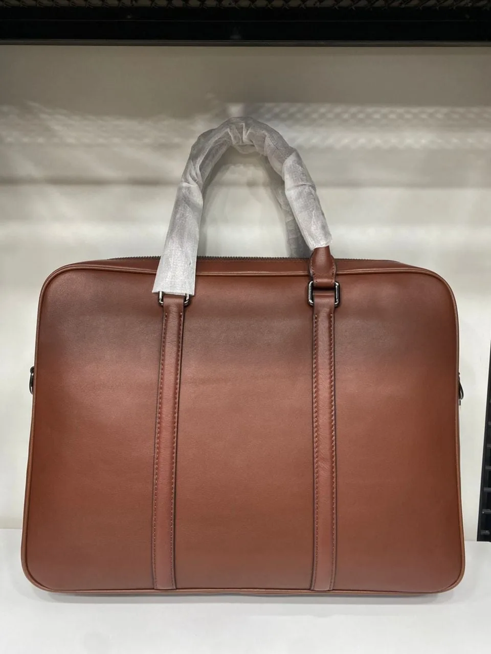 Cartable en cuir véritable SALVADOR FERRAGAMO