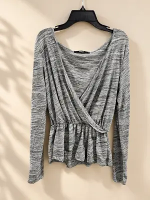 Haut Femme Bik Bok Cache-Cœur Gris Chiné – Taille S