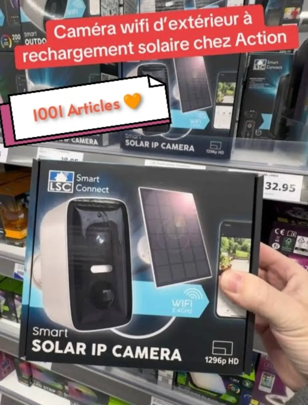 LSC SMART CONNECT, Caméra externe smart, à rechargement solaire