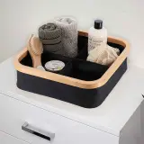 Panier de rangement pour salle de bain en feutre tissé 4 compartiments – سلة تنظيم الأغراض في الحمام