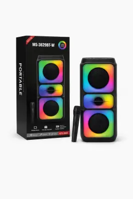 Parlante inalambrico Bluetooth 5 modos de luz USB/FM MS-3629BT