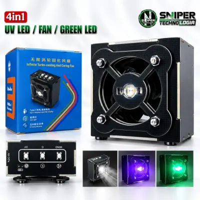 UV LED / FAN / GREEN LED 4IN1
