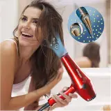 مجفف الشعر SONASHI FABULOUS الأحمر - قوة 2000 واط مع هواء بارد وساخن