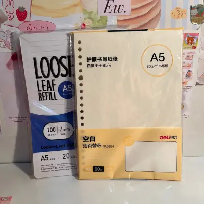A5 binder refills