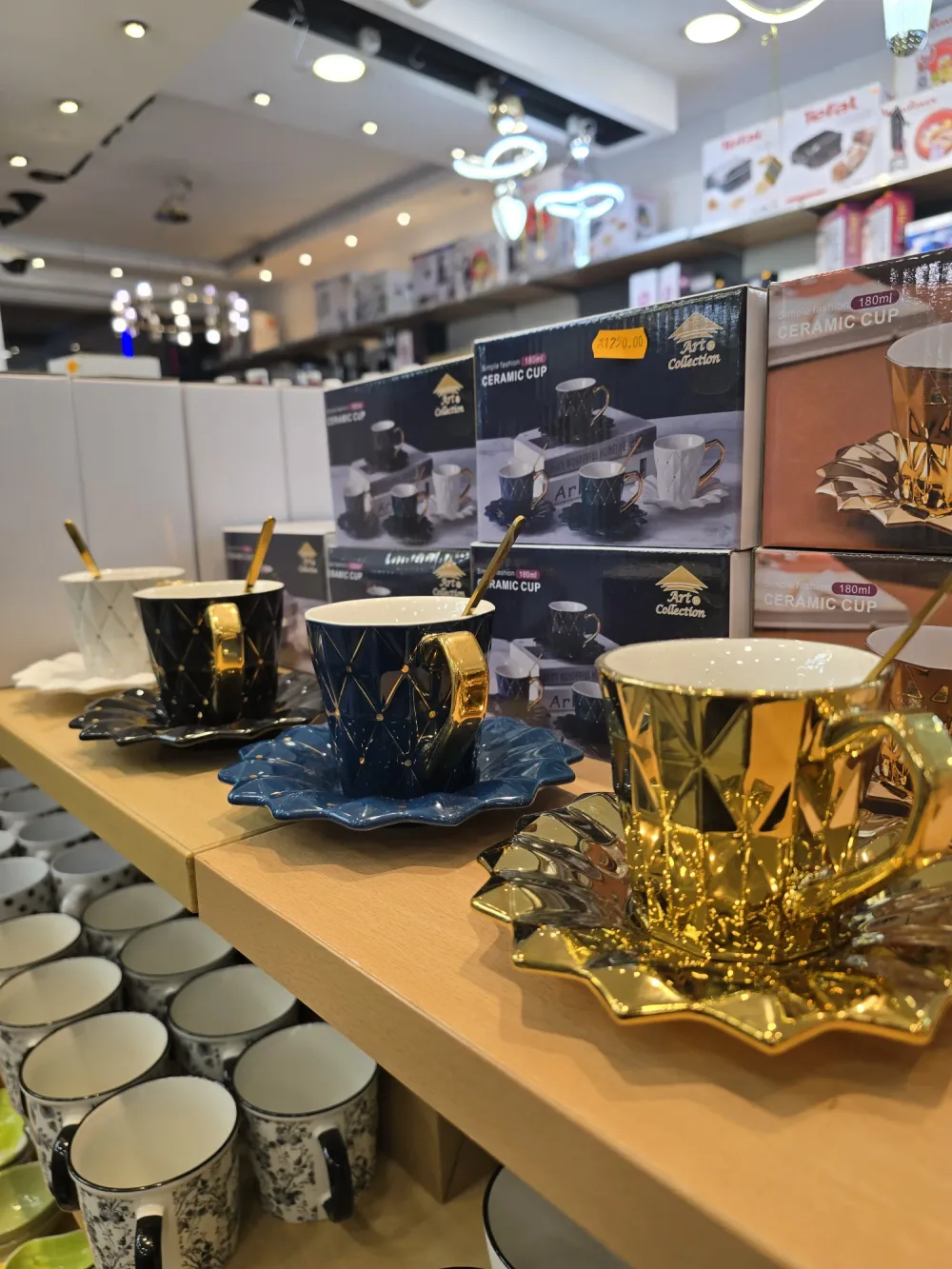 Tasses en Céramique "Simple Fashion" avec Soucoupe – 180ml