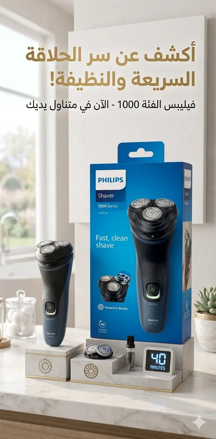 ماكينة حلاقة "فيليبس" (Philips) الفئة 1000