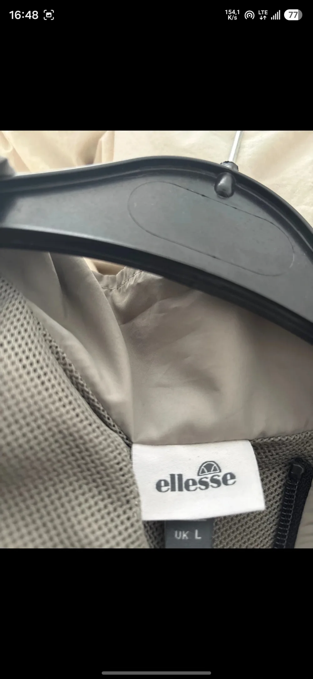 Coupe-vent Ellesse gris homme veste zippée bandes logo