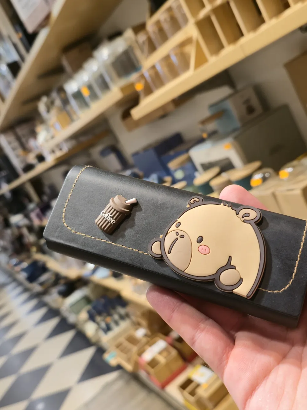Étui en cuir PU – Motif Capybara