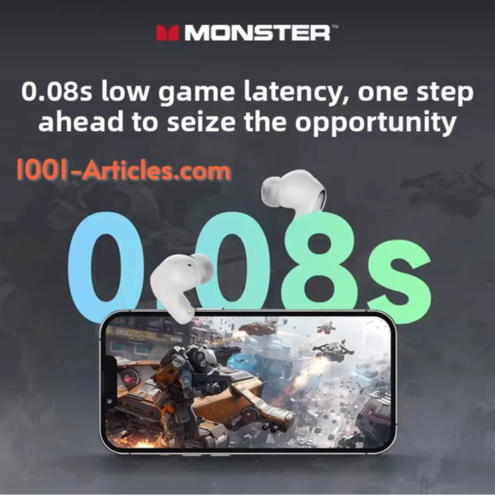 Écouteurs Wireless Gaming, MONSTER MaxStar MQT52