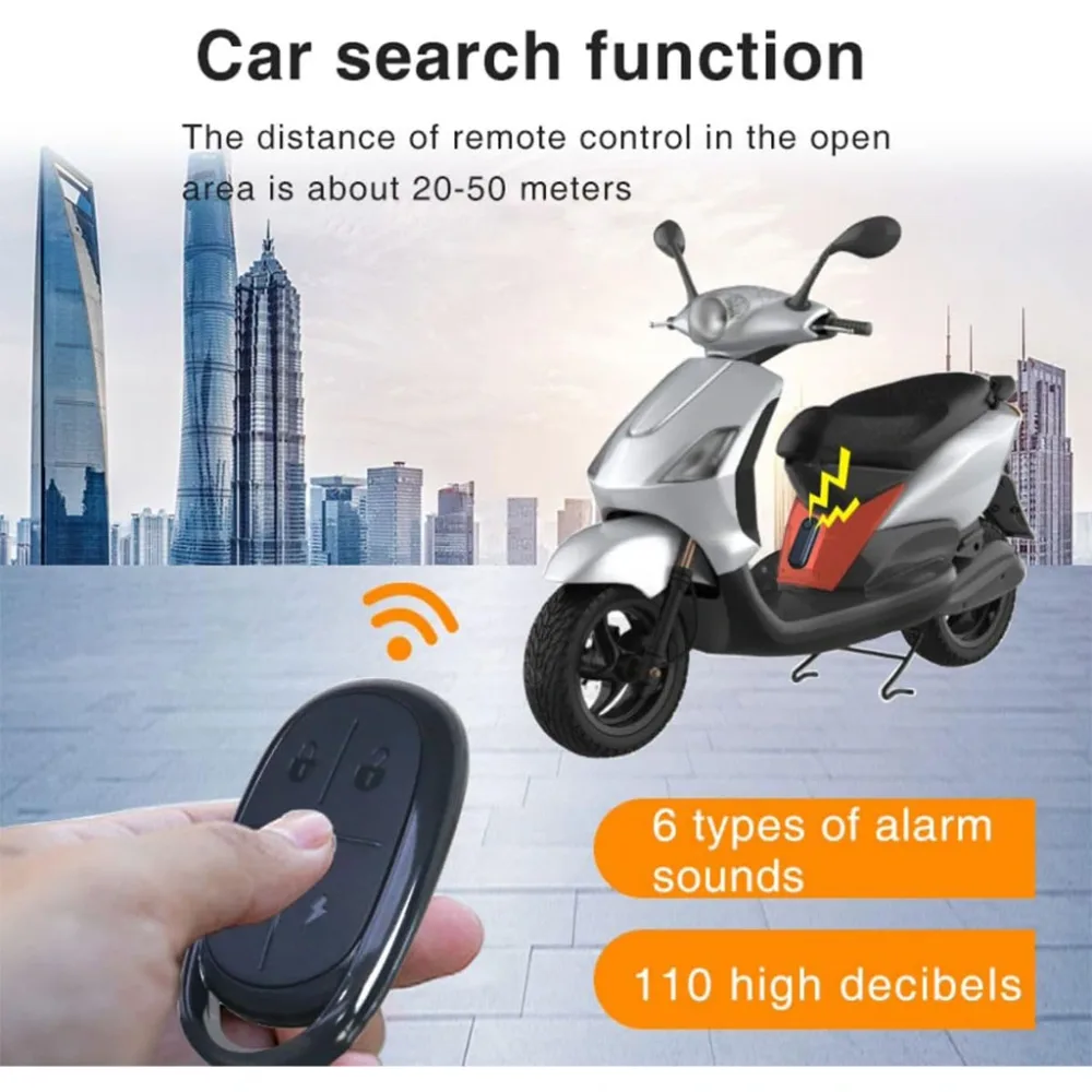 Système d’alarme antivol avec capteur de vibrations puissant de 110 dB