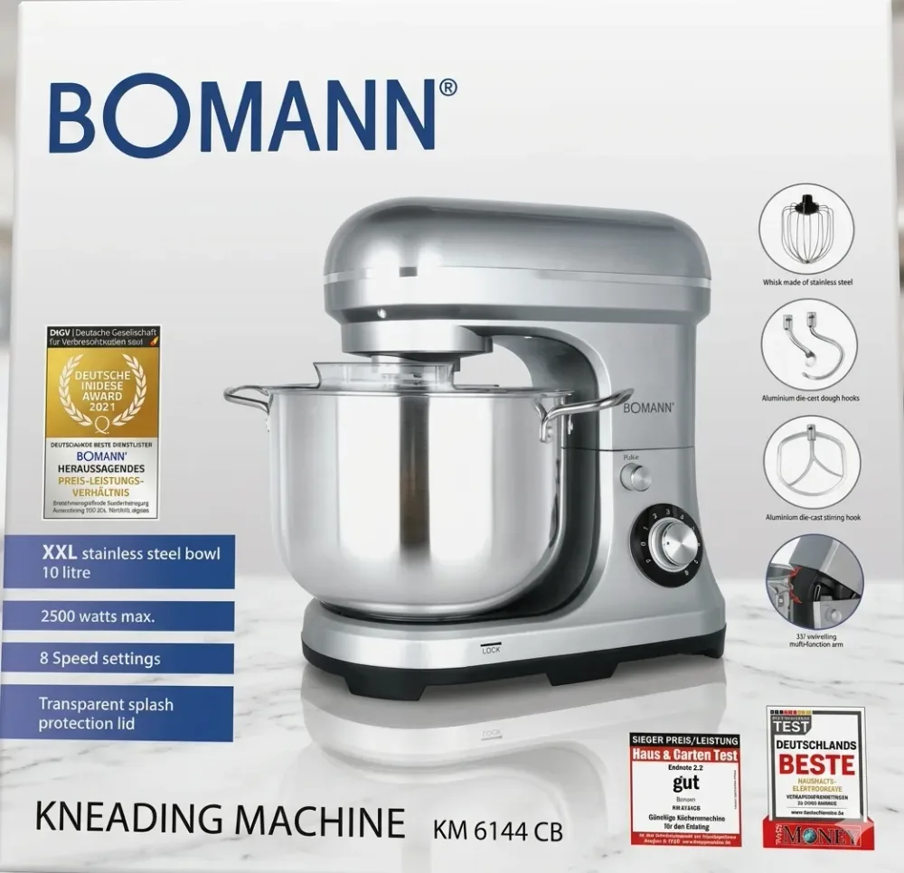 آلة العجن الاحترافية من Bomann (طراز KM 6144 CB)