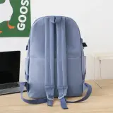 Sac à Dos Multifonctionnel Kawaii Grand Volume Imperméable et Résistant 5Pcs Mauve SACKDS33MV - حقيبة ظهر بعدة قطع بتصميم كاوايي