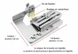 Pied de Biche Fronceur Double Couche a Largeur Réglable  A800
