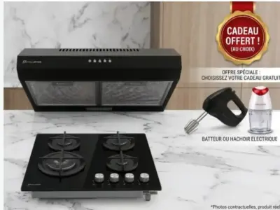 Pack table de cuisson hotte