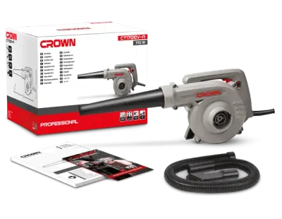 Souffleur aspirateur 710W CROWN ct17010v