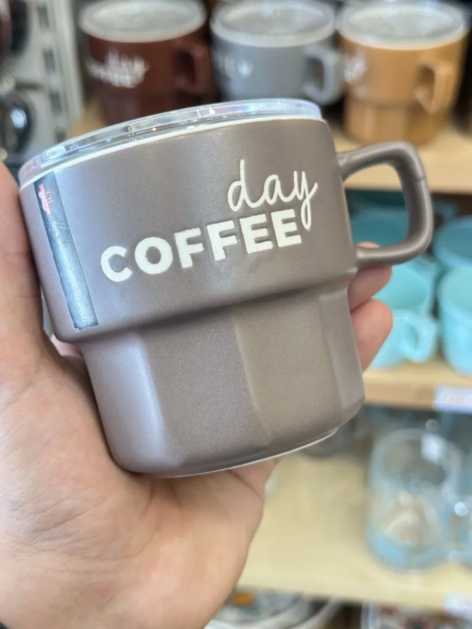 ☕ Mug en Céramique "Day Coffee" avec Couvercle