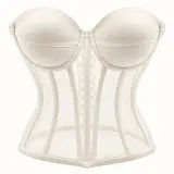 Bustier Corset Transparent à Baleines