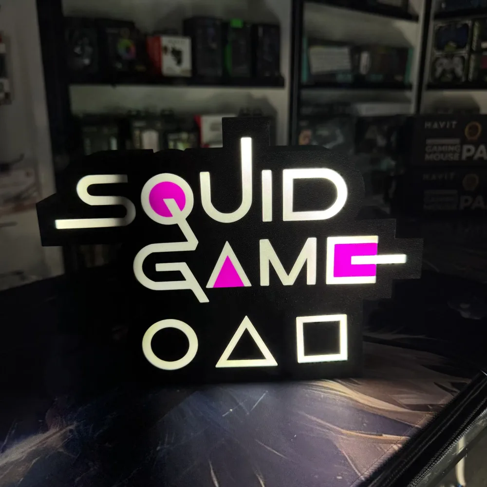 DECOR 3D LED SQUID GAME
