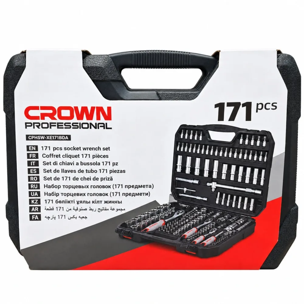 Caisse a outils 171PCS CROWN CPHSW-XE171BDA