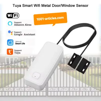 Capteur intelligent magnétique d'ouverture de porte / fenêtre - Tuya Smart Wifi.