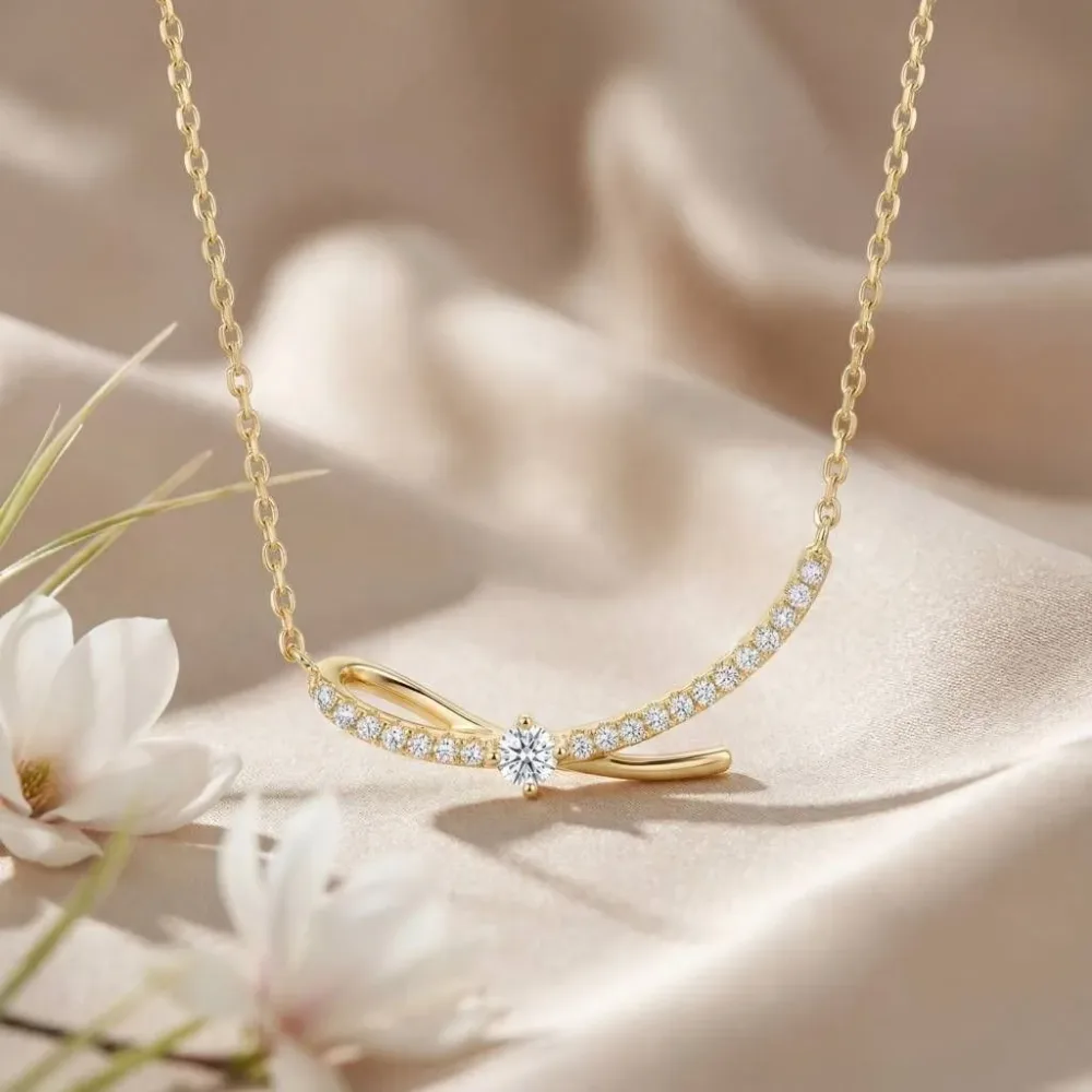 سلسة عقود الفراشة / BOW necklace 🦋
