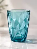 💎 Set de 6 Verres à Eau "Diamond" - Verre Taillé Coloré