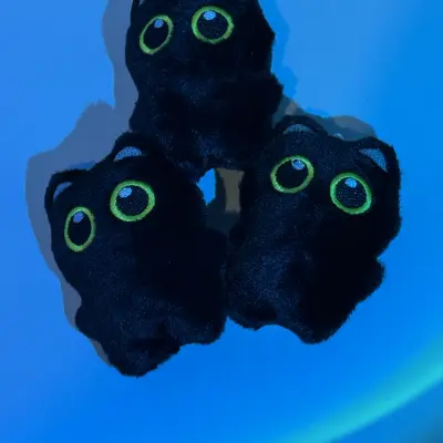 Black cat keychains
