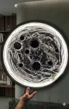 لوحة القمر المضيئة ثلاثية الأبعاد (3D Luminous Moon