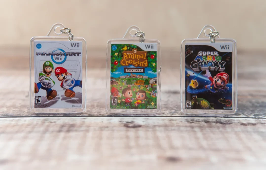 Porte clés cover jeux video