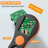 Loupe numérique / Microscope portable 2 MP, IPS 2.0 pouces, UHD 1080p, zoom 50X.
