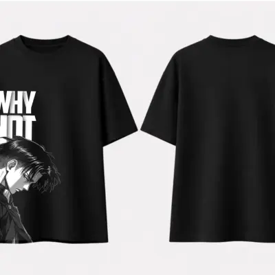 T-shirt Oversize Attack on Titan - Livaï Ackerman