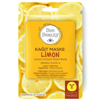bee beauty gratis maske kagit limon