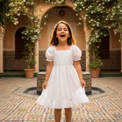 فستان "سحابة الصيف" الأبيض (White Cloud Dress)
