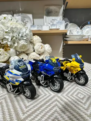 Set de 3 Motos de Police Miniatures – Édition Collector