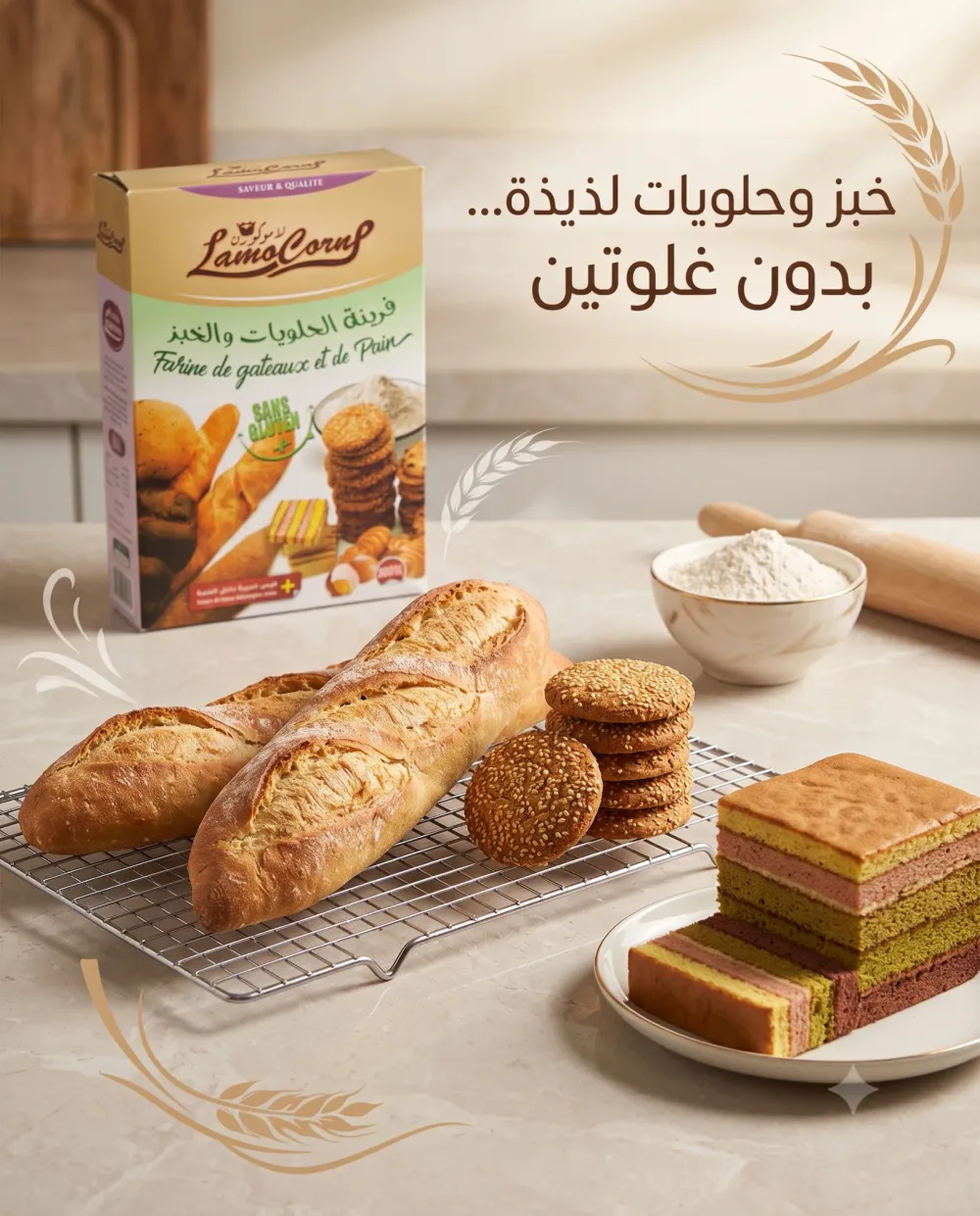 Lamocorn فرينة بدون غلوتين 800غ