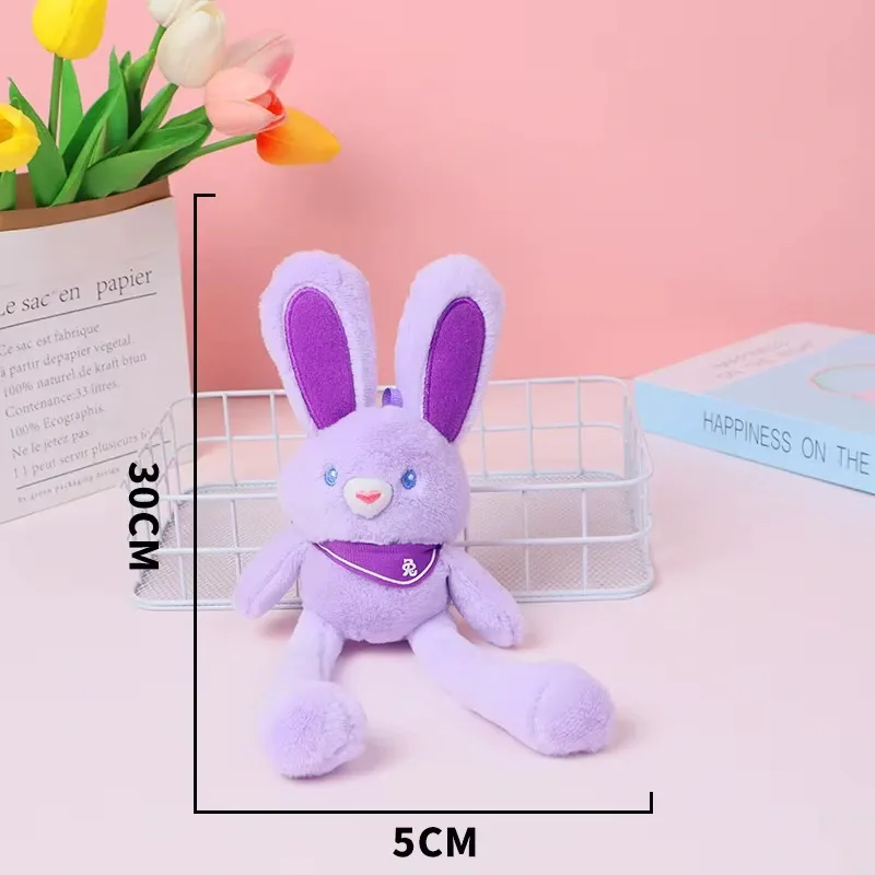 Peluche lapin, porte-clés