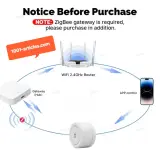 Capteur de Présence PIR, Radar Zigbee 24G, Mmwave, Tuya Smart.