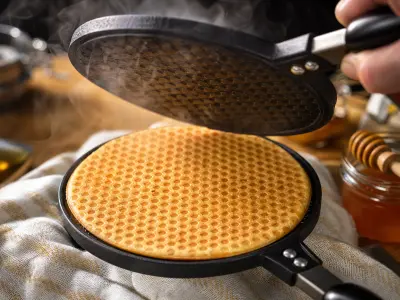 🥞 MOULE À CRÊPES DOUBLE FACES ROND