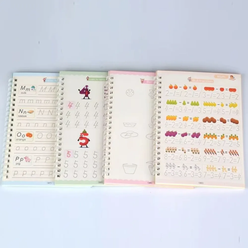 Cahier de Pratique (Ensemble de 4 Livres + 10 Recharges) – كراس التدريب مجموعة من 4 كتب + 10 عبوات حبر ANGLAIS