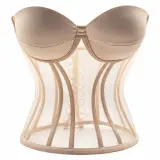 Bustier Corset Transparent à Baleines