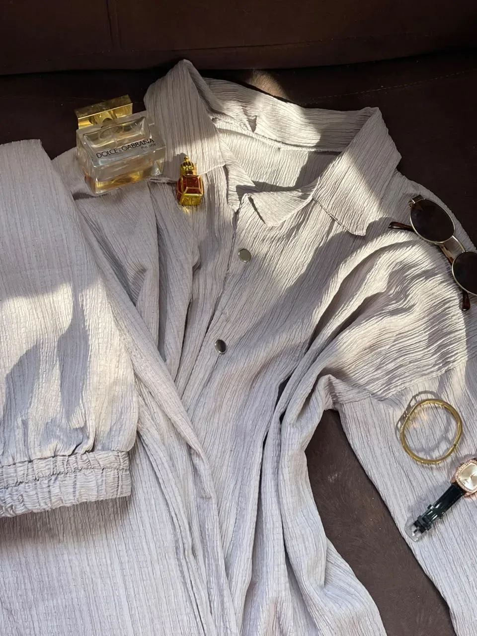 Ensemble SABAYA qualité supérieure en GRIS