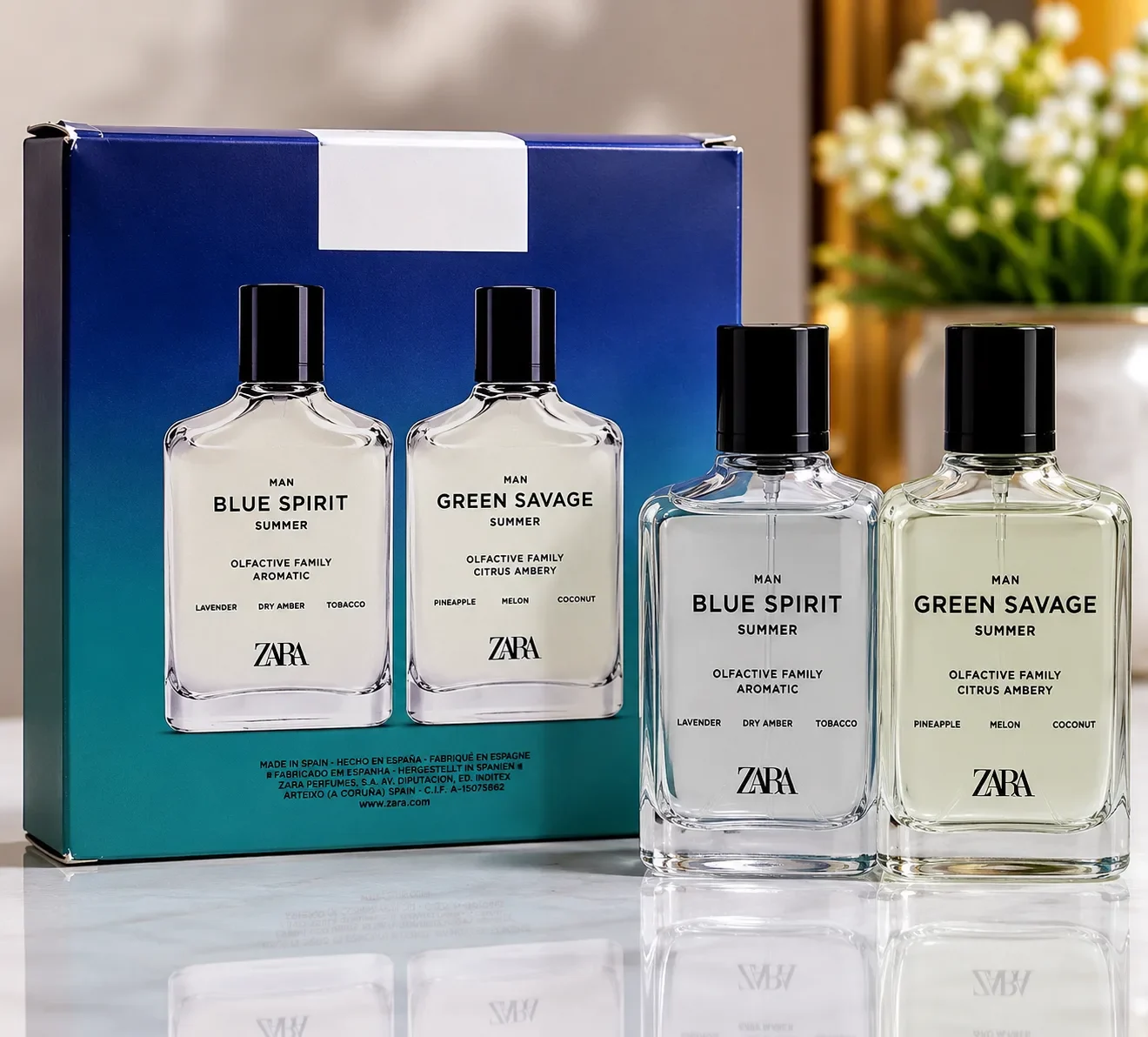 Coffret صيفي رجالي من Zara