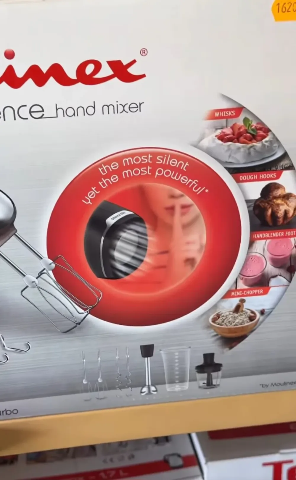 Moulinex Powermix Silence 600W – Batteur Multifonction 5-en-1