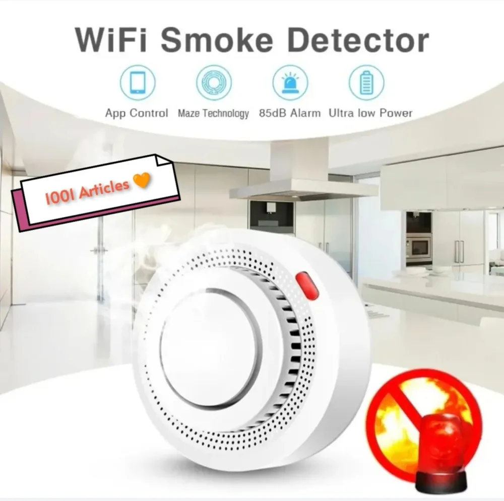 Capteur intelligent de fumée et incendie 🔥 Tuya Smart
