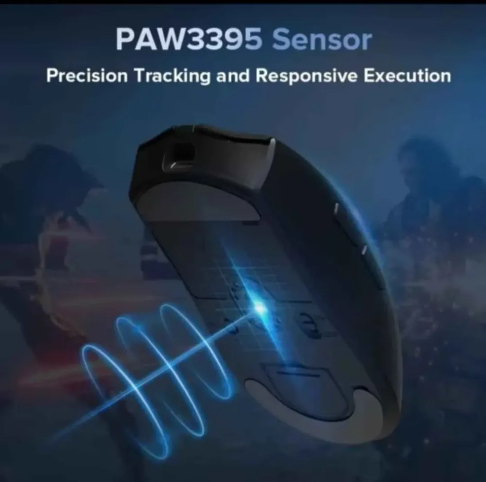 Mouse Gaming Deleux M600 Pro Paw 3395/26000 DPI / 56g /wireless 🛜+Cable